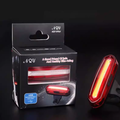 NQY I3011 USB Rechargeable Bike Rear Taillight — IPX6 Waterproof